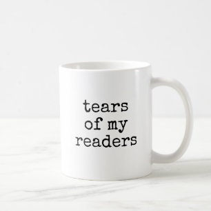 Caneca De Café Lágrimas Dos Meus Leitores Escritor Engraçado Roma