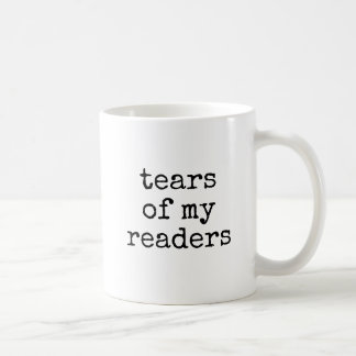 Caneca De Café Lágrimas Dos Meus Leitores Escritor Engraçado Roma