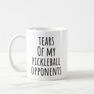 Caneca De Café Lágrimas Dos Meus Oponentes De Pickleball