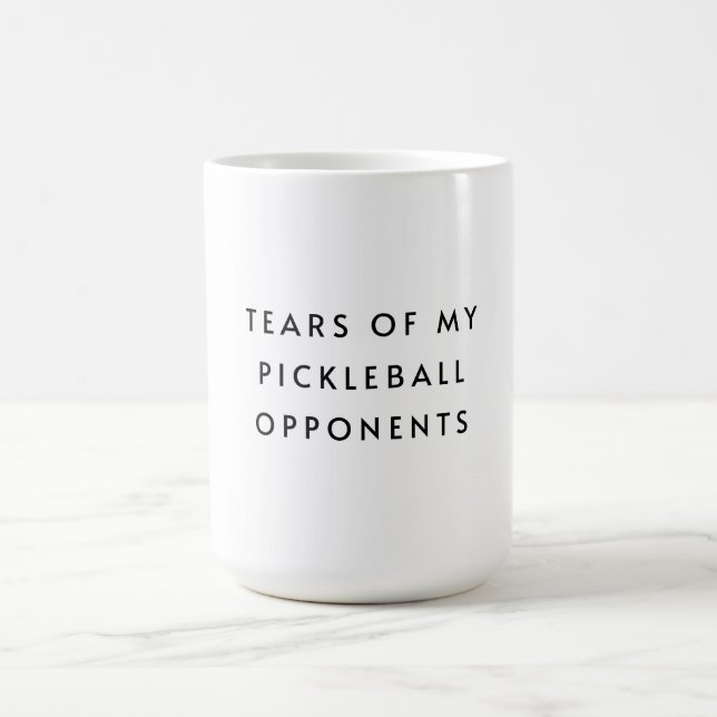 Caneca De Café Lágrimas engraçadas dos meus adversários de Pickle (Centro)