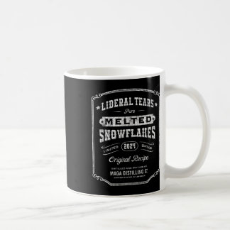 Caneca De Café Lágrimas Liberais Derretidas Flocos de Neve Vintag