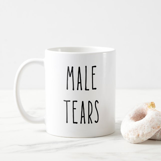 Caneca De Café Lágrimas masculinas (Com Donut)