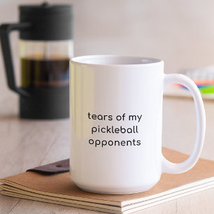 Caneca De Café Lágrimas Minimalistas dos Meus Adversários de Pick