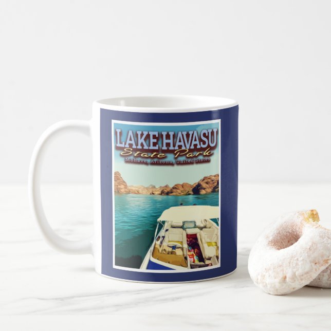 Caneca De Café LAKE HAVASU - MOhave ARIZONA ESTADOS UNIDOS (Com Donut)