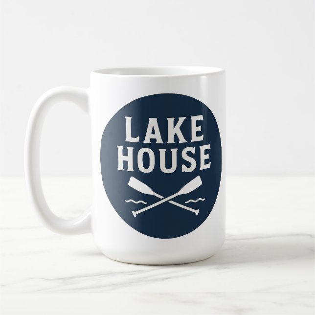 Caneca De Café Lake House Personalizado (Esquerda)