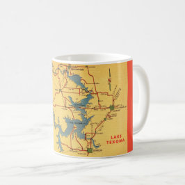 Caneca De Café Lake Texoma Map