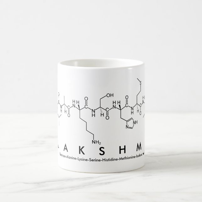 Caneca De Café Lakshmi peptide name mug (Centro)