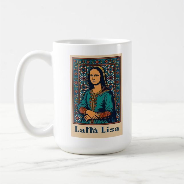 Caneca De Café Lalla lisa - Retrato de uso marroquino (Esquerda)