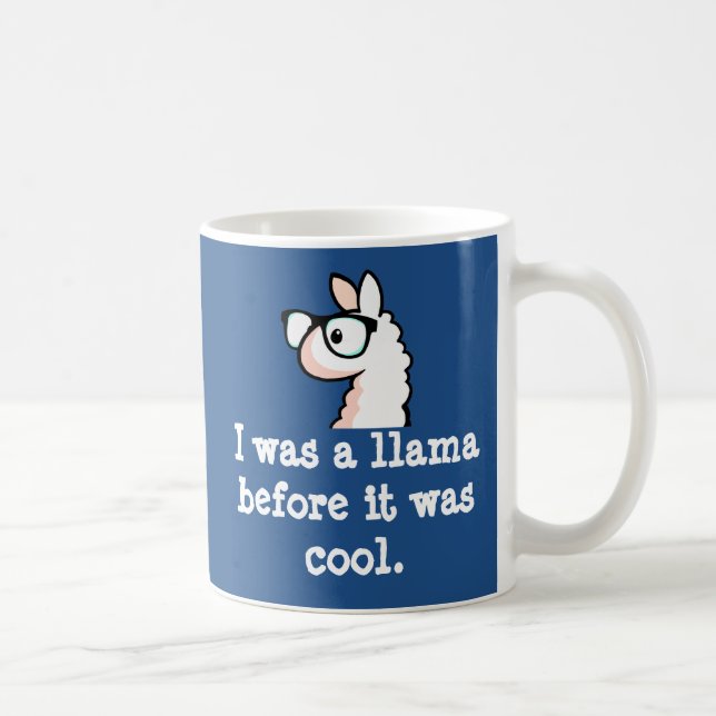 Caneca De Café Lama do hipster (Direita)