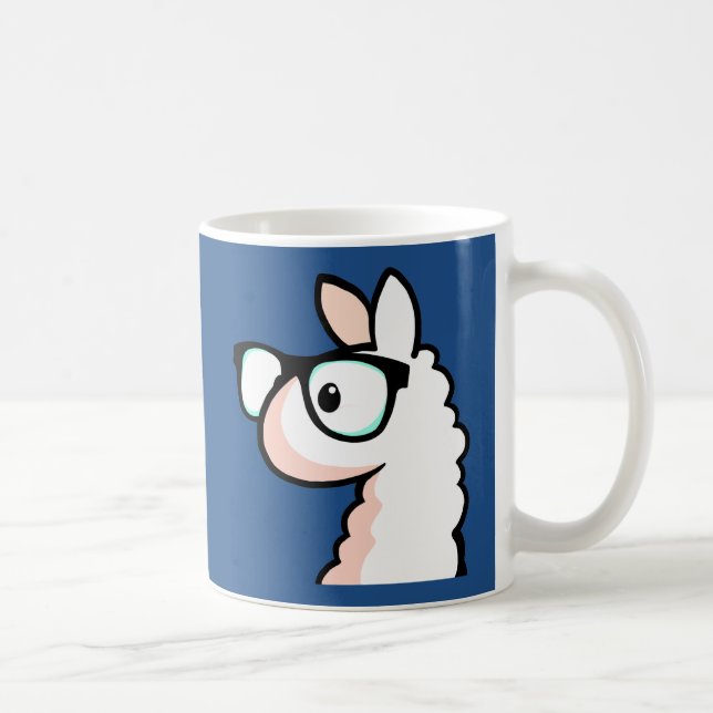 Caneca De Café Lama do hipster (Direita)
