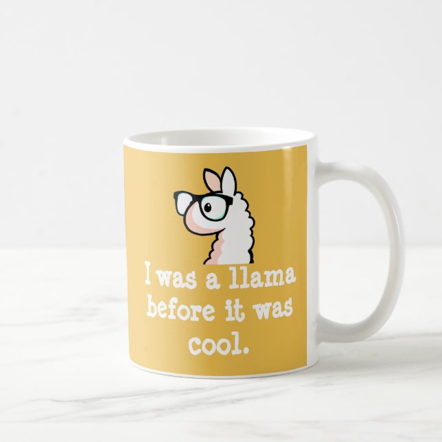 Caneca De Café Lama do hipster (Direita)