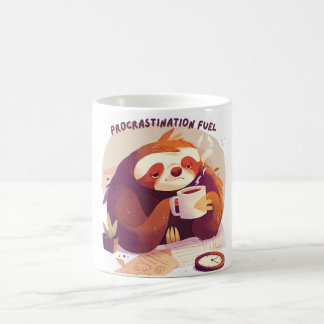 Caneca De Café Lama Engraçada De Café - Combustível Procrastinant