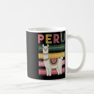 Caneca De Café Lama Peruano Bonito Do Peru - Design Divertido Do