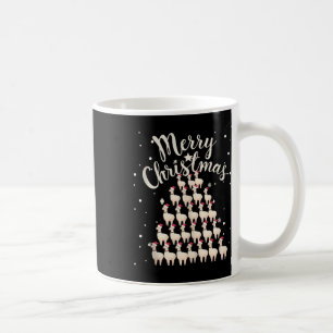 Caneca De Café Lama Xmas Tree Lhamas Tanque de Natal Topo1