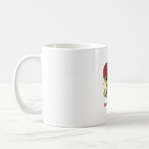 Caneca De Café Lamen Cawaii de Gato Alien Adorável Arte