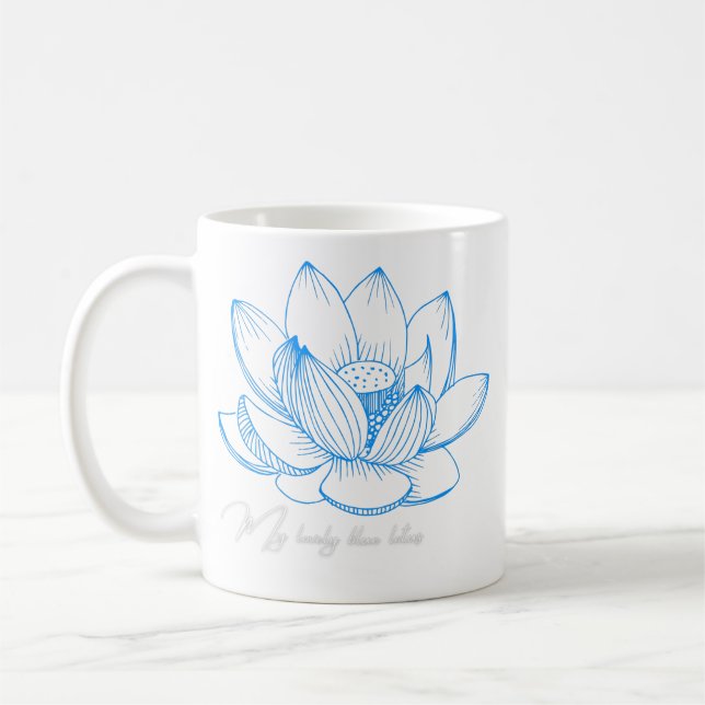 Caneca De Café Lâmina Azul (Esquerda)