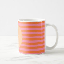 Caneca De Café Lâmina Cor-de-Cor-de-Laranja Personalizada