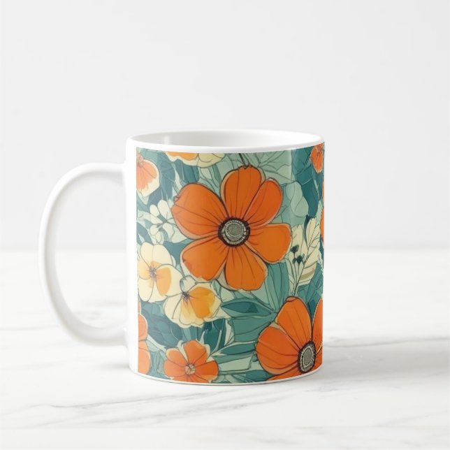 Caneca De Café Lâmpada Laranja (Esquerda)