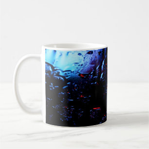 Caneca De Café Lâmpada LED vermelha e azul