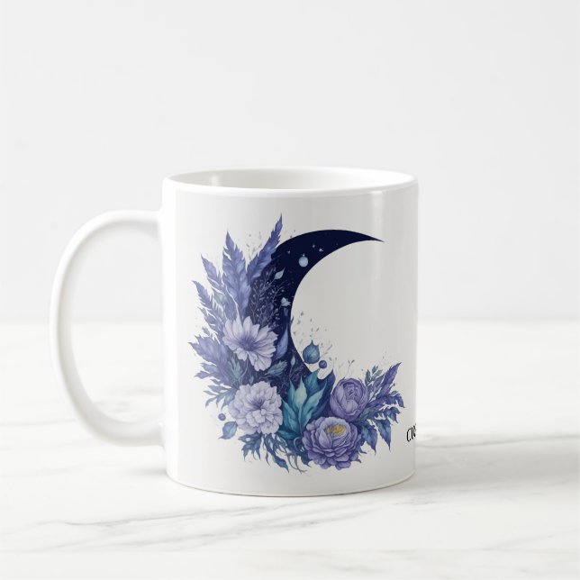 Caneca De Café Lâmpada Personalizada Cana Celestial Roxo (Esquerda)
