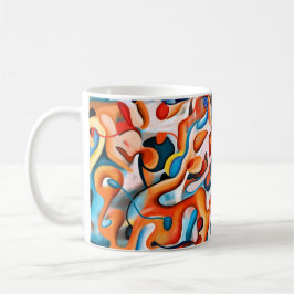 Caneca De Café Lâmpadas - Abstrato Coloridas