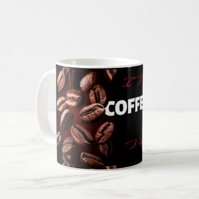Caneca De Café Lâmpadas e Copas (Frente Esquerda)