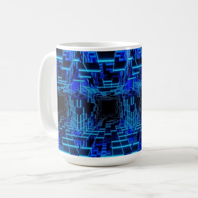 Caneca De Café Lâmpadas e Copas (Frente Esquerda)