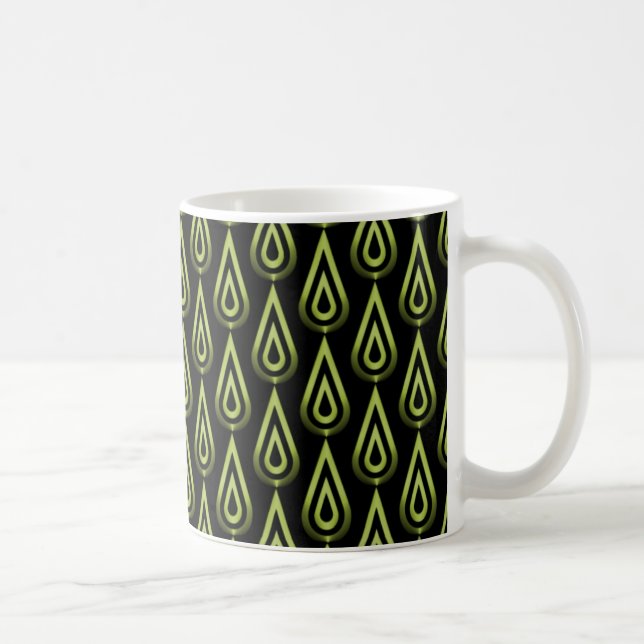 Caneca De Café Lâmpadas Lançadoras, Verde-Oliva (Direita)