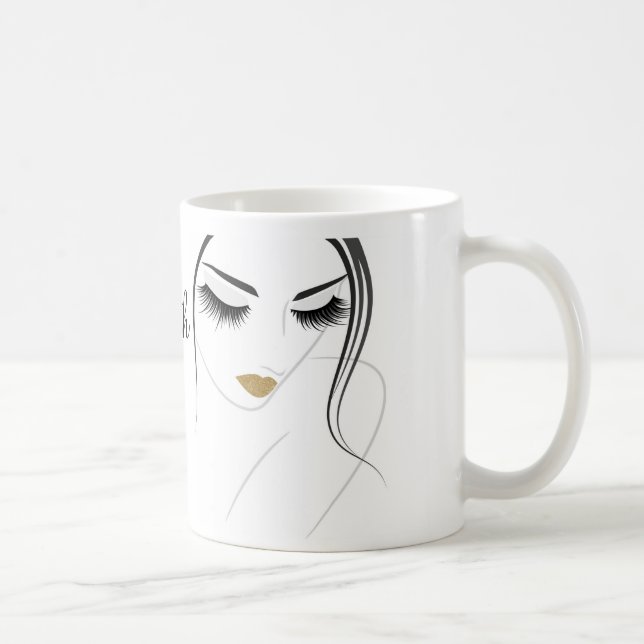 Caneca De Café Lâmpadas longas de face Extensões de lash (Direita)