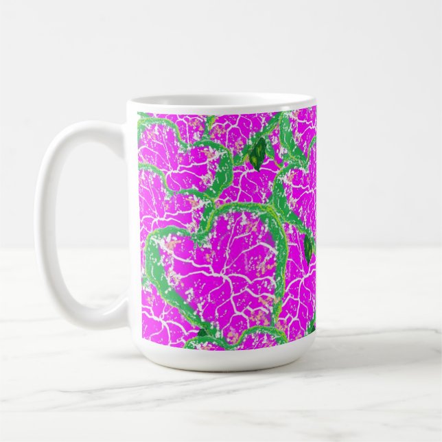 Caneca De Café Lâmpadas: Planta Tropical (Esquerda)