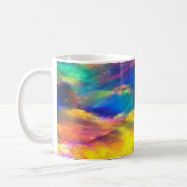 Caneca De Café Lâmpadas - Rainbow Opal (Esquerda)