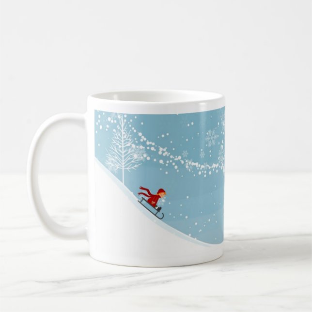 Caneca De Café Lança Diversão do Wintertime Mug (Esquerda)