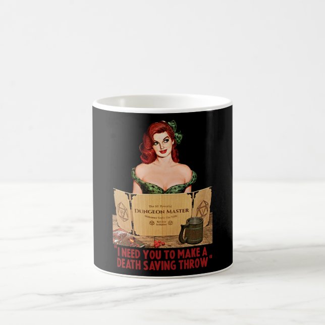 Caneca De Café Lançamento de salvamento de morte (Centro)