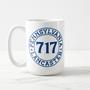 Caneca De Café Lancaster Pensilvânia Código de Área 717