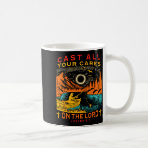 Caneca De Café Lance Todos os Seus Cuidados Sobre o Senhor 1-pedr