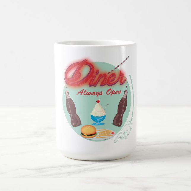 Caneca De Café Lanchonete Clássica Americana Vintage (Centro)