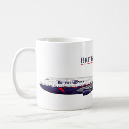 Caneca De Café Landor Retro Jumbo Jet Classic British Livery Avia