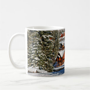 Caneca De Café Landscapemountain,ski,neve,inverno,ativo,ar,frio