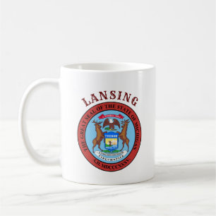 Caneca De Café Lansing, Michigan Coffee Mug