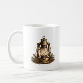 Caneca De Café Lanterna Aconchegante de Feriado