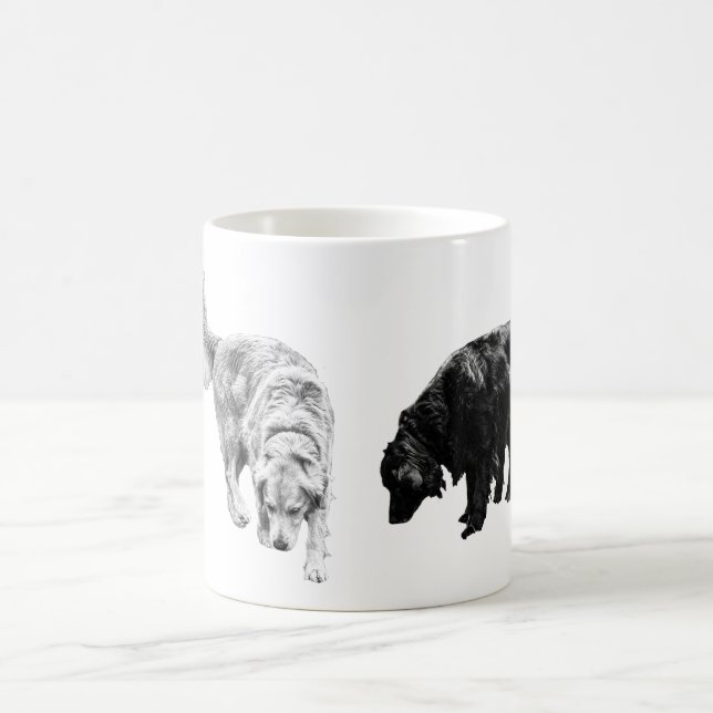 Caneca De Café Lanterna-Brilho - Retriever Duo (Centro)