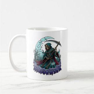 Caneca De Café Lanterna da Foice do Ceifador do Halloween Lua Que