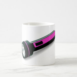 Caneca De Café lanterna elétrica roxa brilhante