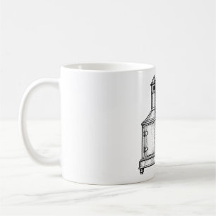 Caneca De Café Lanterna Mágica Vitoriana Gravação Óptica Vintage