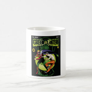Caneca De Café Lanterna verde com cabo na luta