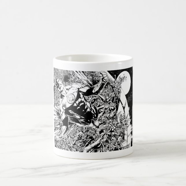 Caneca De Café Lanterna Verde e Lua - Preto e Branco (Centro)