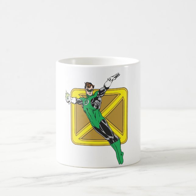 Caneca De Café Lanterna Verde estende armas (Centro)