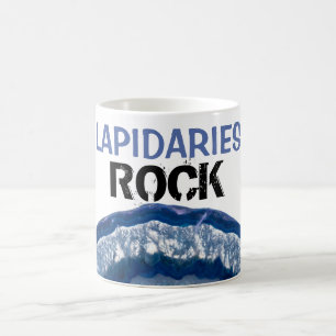 Caneca De Café *~* LAPIDARIES ROCK Crystal Geode Agate Lapidar