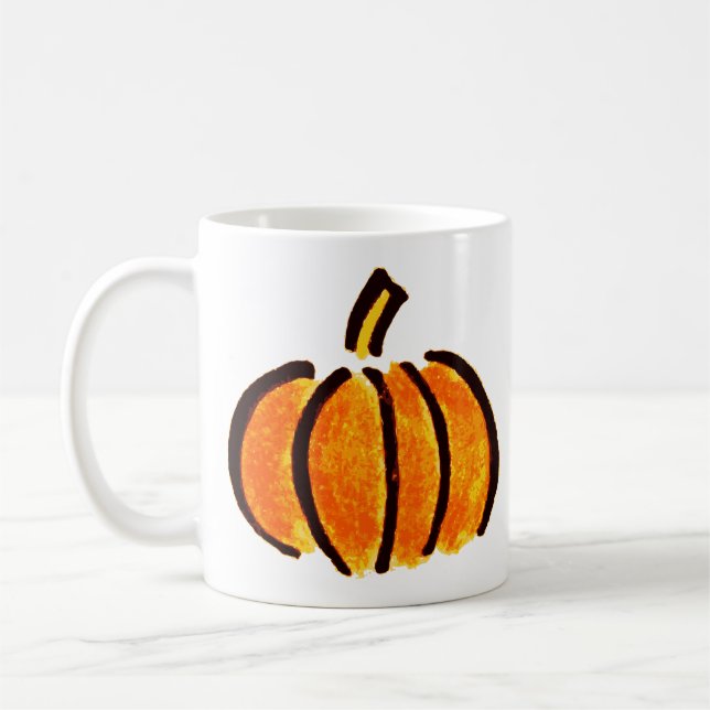 Caneca De Café Lápis de Abóbora do Halloween, Pumpkins (Esquerda)