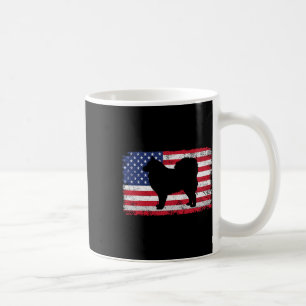 Caneca De Café Lapphund Finlandês Cão 4 De Julho América Patrióti